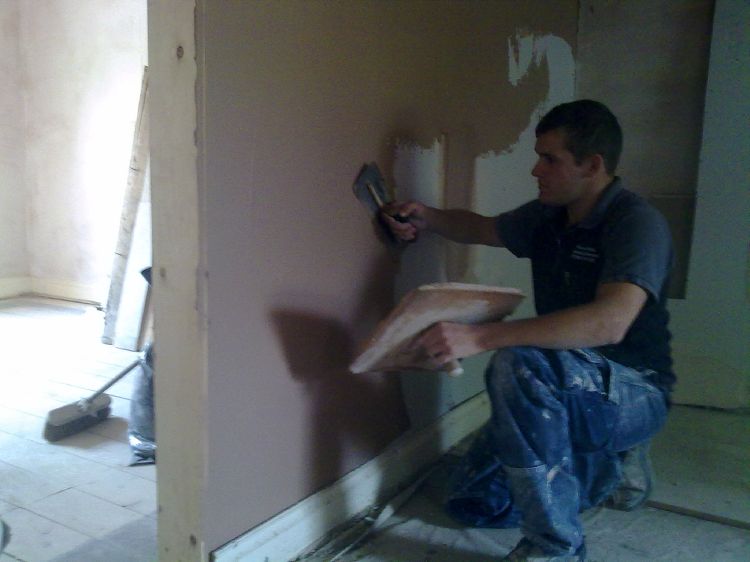 Skimming a wall