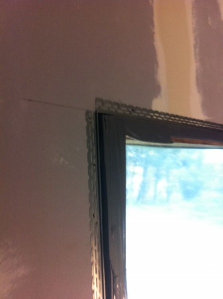 A window reveal, before