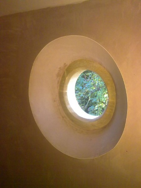 A traditional round window, after